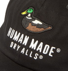 Human Made - Logo-Embroidered Cotton-Twill Baseball Cap - Black