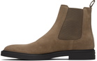 BOSS Brown Suede Chelsea Boots