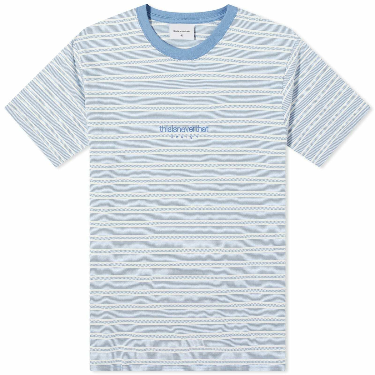 Foret Men's Brave Stripe T-Shirt in Brown/Cloud Foret