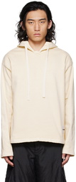 Jil Sander Beige Boxy Hoodie