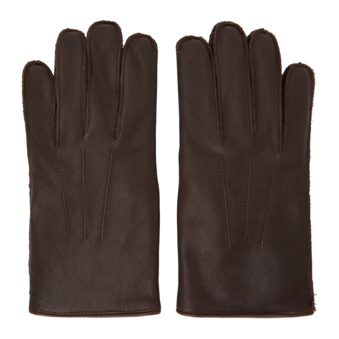 Photo: RRL Brown Leather Officers Gloves