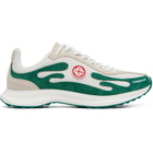 Casablanca White & Green Stade Sneakers