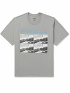 Neighborhood - Osamu Nagahama Printed Cotton-Jersey T-Shirt - Gray