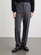 A.P.C. - Dylan Straight-Leg Wool-Blend Grain de Poudre Trousers - Gray