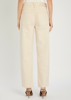 Veronica Beard Haley Arc-leg Jeans Ecru