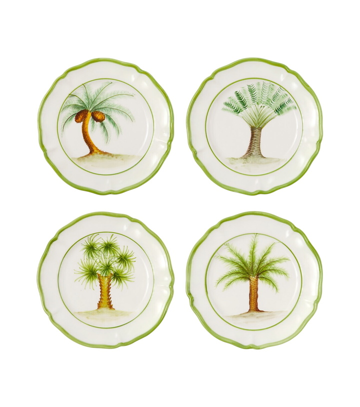 Photo: Les-Ottomans Set of 4 ceramic dessert plates