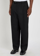 Mki Miyuki Zoku Pleated Woven Suit Trousers Black