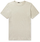 Isabel Marant - Leon Slub Linen T-Shirt - Neutrals