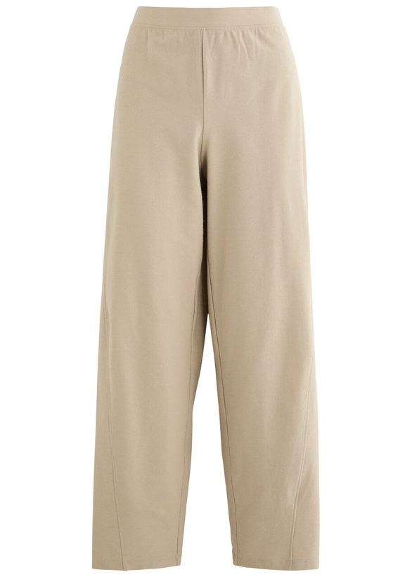 Photo: Eileen Fisher Barrel-leg Cropped Trousers Beige