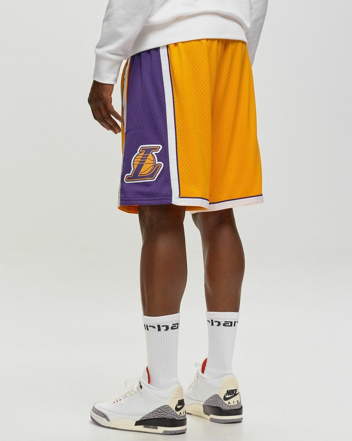 Mitchell & Ness Nba Swingman Shorts Los Angeles Lakers 2009 10 Yellow - Mens - Sport & Team Shorts