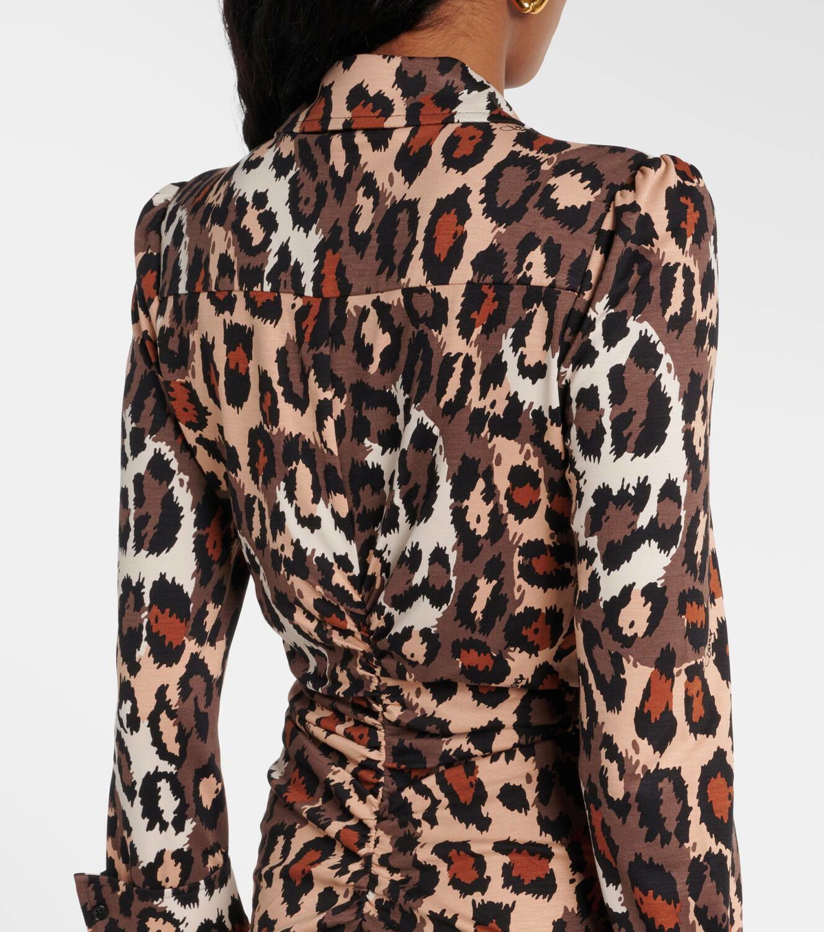 Diane von Furstenberg Sheska leopard-print midi dress