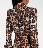 Diane von Furstenberg Sheska leopard-print midi dress