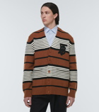 Burberry - Striped wool and cashmere cardigan