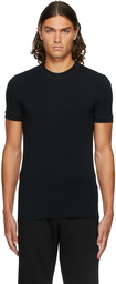 Ermenegildo Zegna Black Crewneck T-Shirt