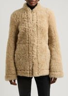 Toteme Shearling Jacket Beige
