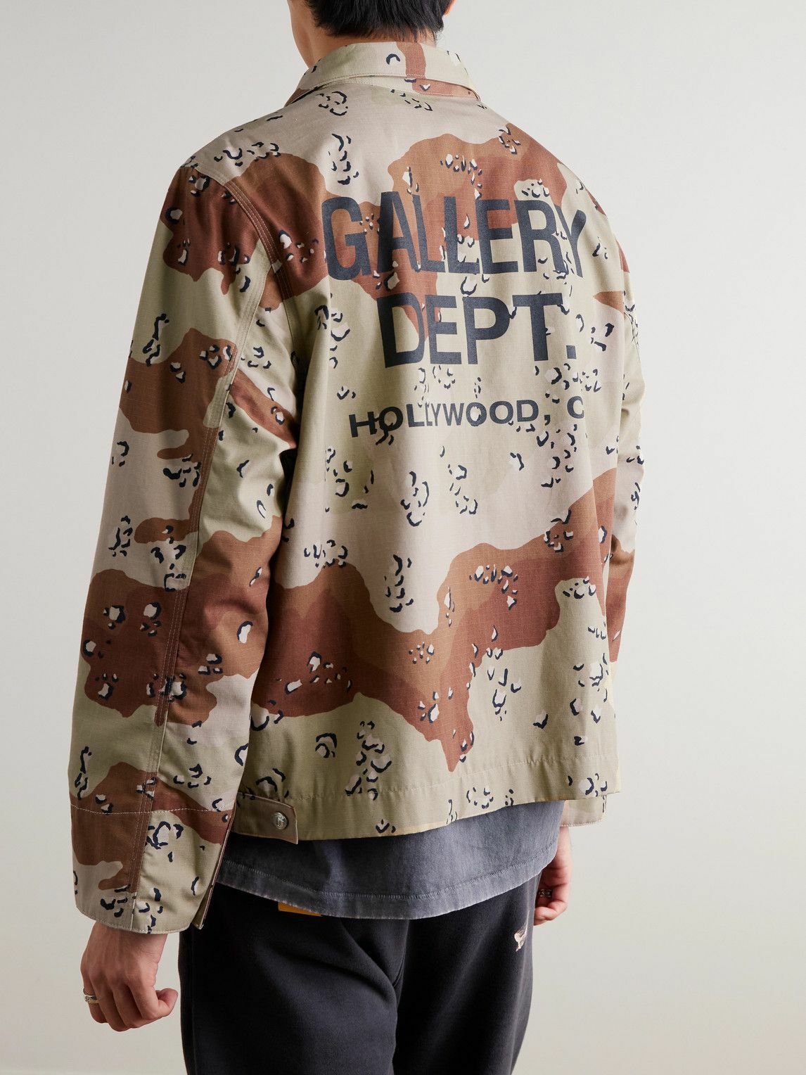 Gallery Dept. - Montecito Camouflage Logo-Print Cotton-Ripstop Jacket - Neutrals