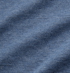 Hugo Boss - Slim-Fit Striped Cotton and Linen-Blend Sweater - Blue