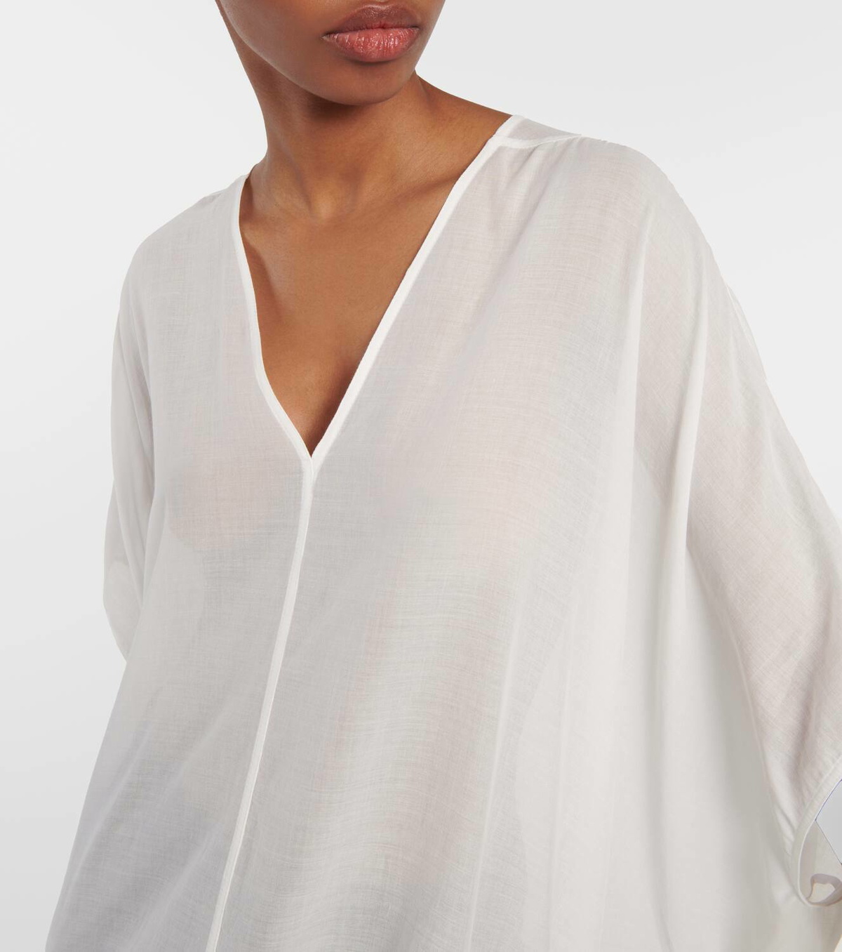 Rick Owens Divine asymmetric cotton mini dress Rick Owens