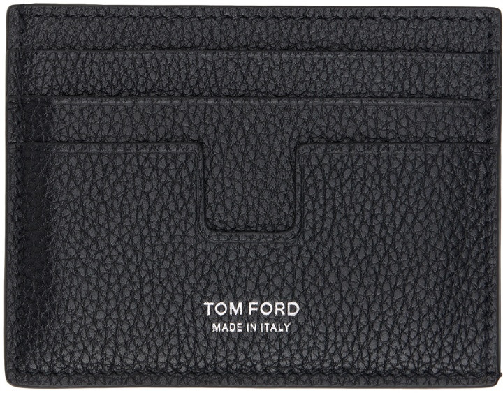 Photo: TOM FORD Black T Line Card Holder