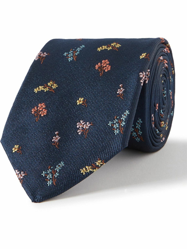 Photo: Paul Smith - 8cm Embroidered Silk-Faille Tie