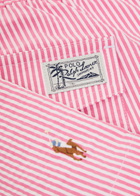 Polo Ralph Lauren Traveller Striped Seersucker Swim Shorts Pink