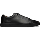 BOSS Black Gary Brushed Leather Sneakers