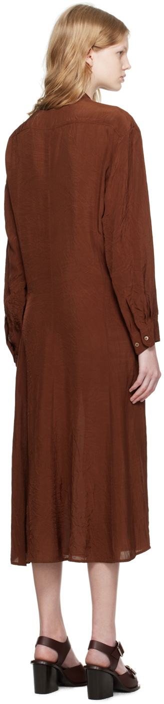 knee length dresses for ladies Made The Right Call Burgundy Collared Midi T-Shirt Dress S / Burgundy main image 1