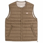 Danton Men's Inner Down Crewneck Vest in Olive