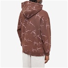 Fucking Awesome Men's Cursive Hoody in Brown