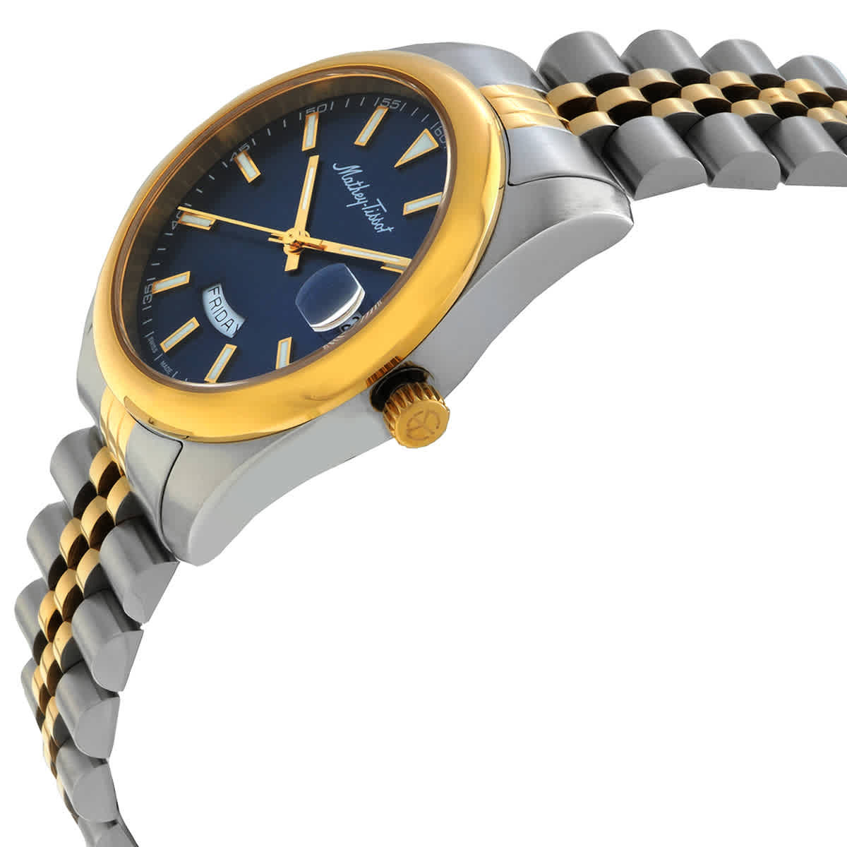 Mathey-Tissot Mathy Day-Date Quartz Blue Dial Ladies Watch D510BBU