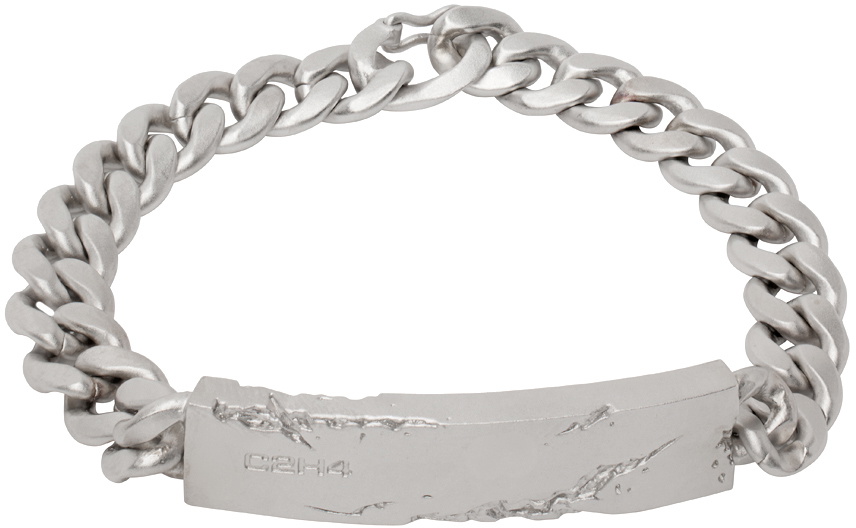 C2H4 Silver Debris Crevice Bracelet