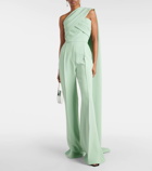 Elie Saab Asymmetric crêpe jumpsuit