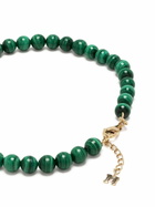 Mateo 14K Yellow Gold Malachite Bead Bracelet
