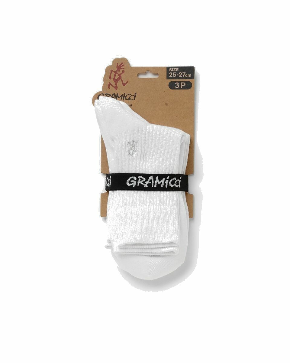 Photo: Gramicci Basic Crew Socks White - Mens - Socks