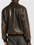 GOLDEN GOOSE - Journey Aviator Leather Jacket