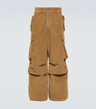 Alanui Velvet corduroy cargo pants