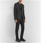 1017 ALYX 9SM - Black Slim-Fit Silk and Wool-Blend Jacquard Suit Trousers - Black