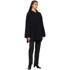 Toteme Black Wool Tomar Zip-Up Sweater