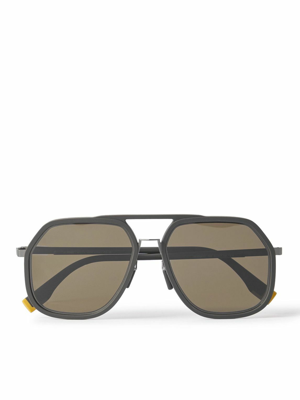Fendi - Aviator-Style Resin and Gold-Tone Sunglasses