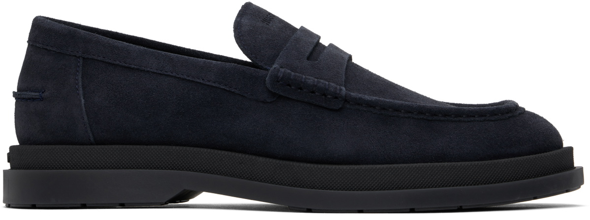 Hugo Navy Suede Loafers