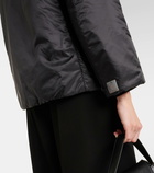 Max Mara Greenh coated canvas rain jacket