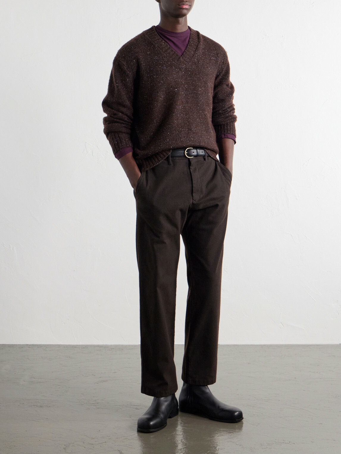 NN07 - Flint Wool-Blend Sweater - Brown
