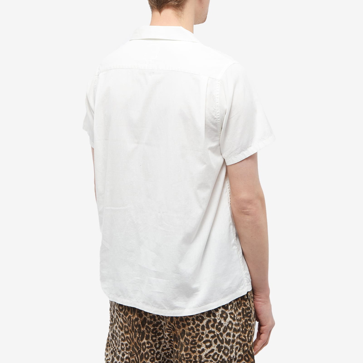 Visvim Men's Vivism Fairway Chambray Vacation Shirt in White Visvim