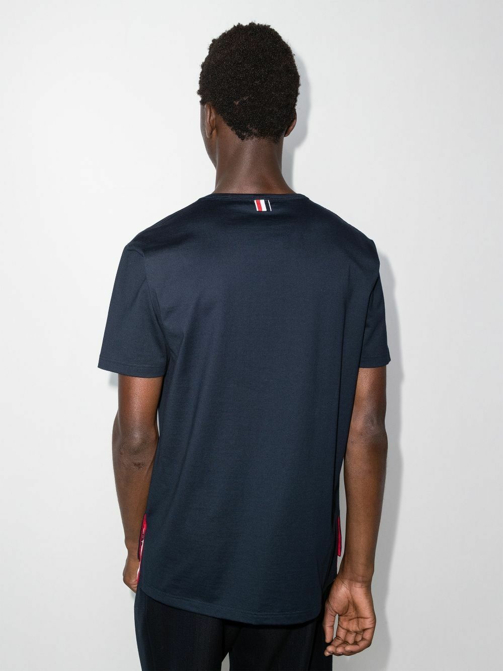 Thom Browne Blue Side Buttons T-Shirt Thom Browne