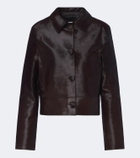 Nour Hammour Hadley calf hair jacket