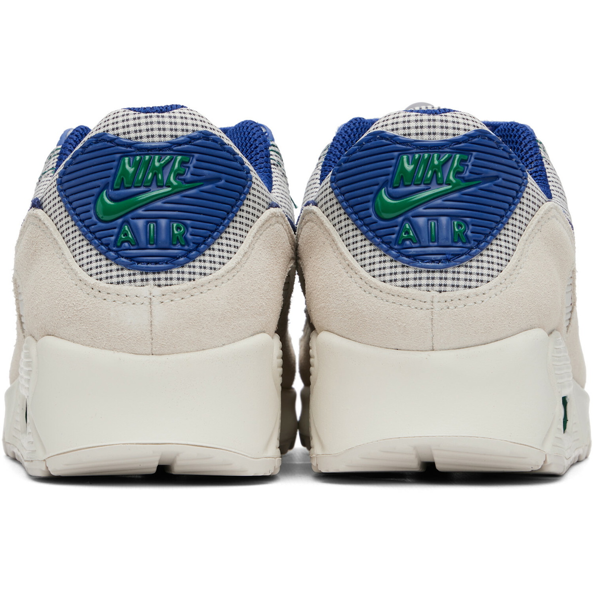 Nike Navy & Beige Air Max 90 Sneakers