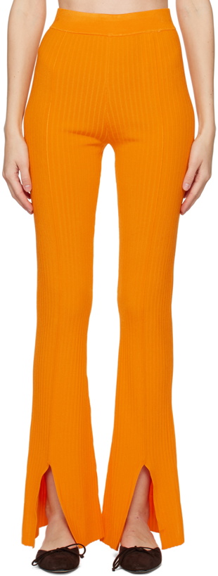 Photo: Nanushka Orange Lette Lounge Pants