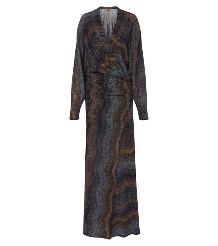 Photo: Missoni Draped printed lamé gown
