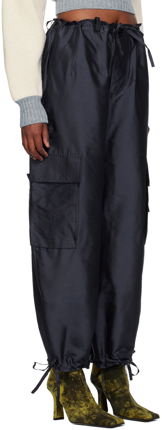 Cawley Blue Cargo Pocket Trousers