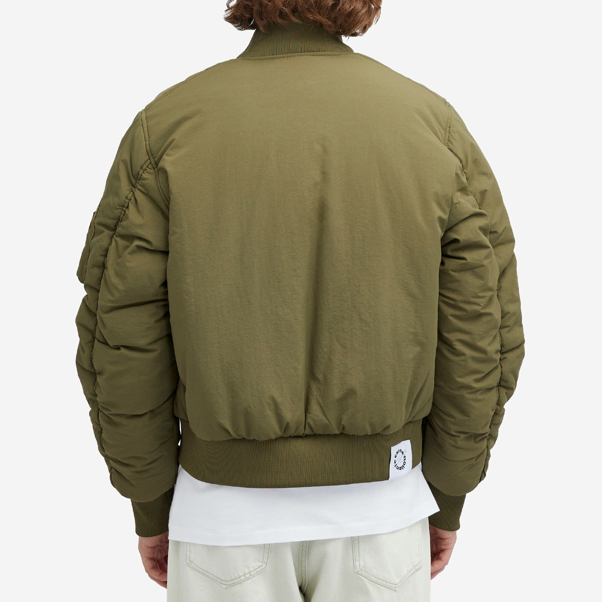 Carne Bollente Men's Desire Connections Reversible Bomber Jacket in Khaki